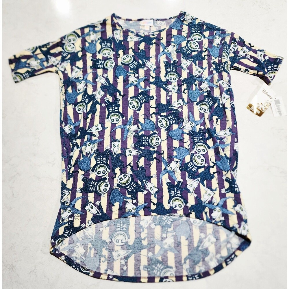NWT LulaRoe x Disney Nightmare Before Christmas Irma Shirt XXS NEW Halloween